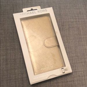 Michael Kors Gold Cell Phone Case I phone 7 or 8
